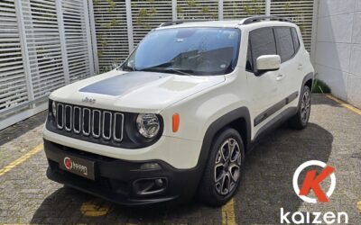 Jeep renegade longitude 2016 1.8 flex automatico completo suv carros veiculos usados a venda sp kaizen motors